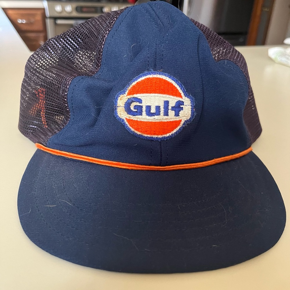 Vintage Gulf Oil hat